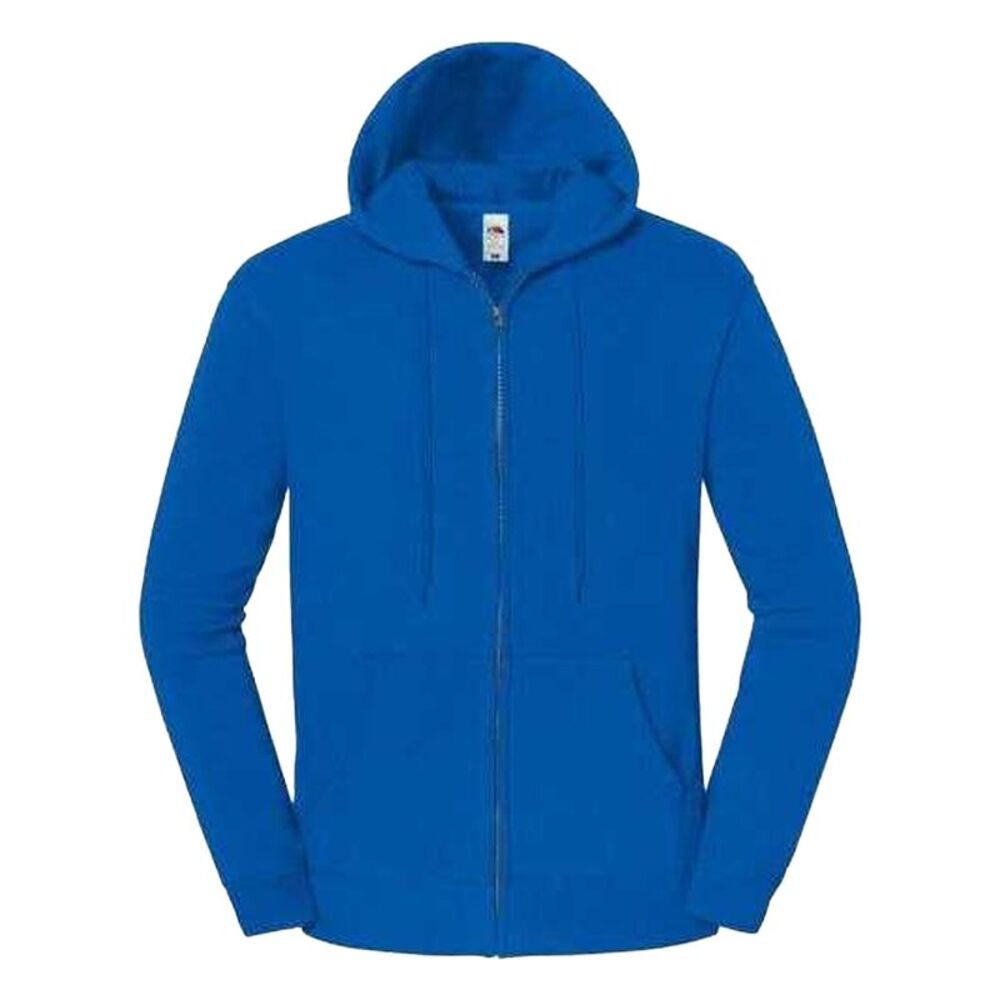 Fruit of the Loom Unisex Adult Iconic Full Zip Hoodie / Royal Blue